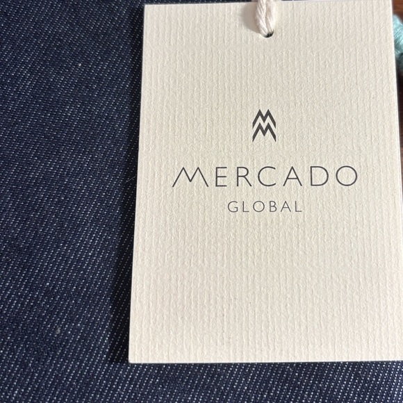 Mercado Global Selvedge Pouch a hand woven distinctive blue dip dyed design - Picture 4 of 5